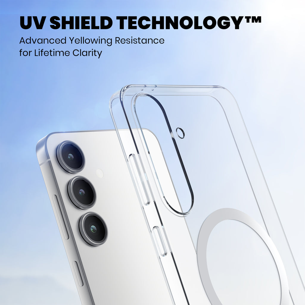 Anti-Yellow Magsafe Clear Case Samsung S Series - Galaxy S25+