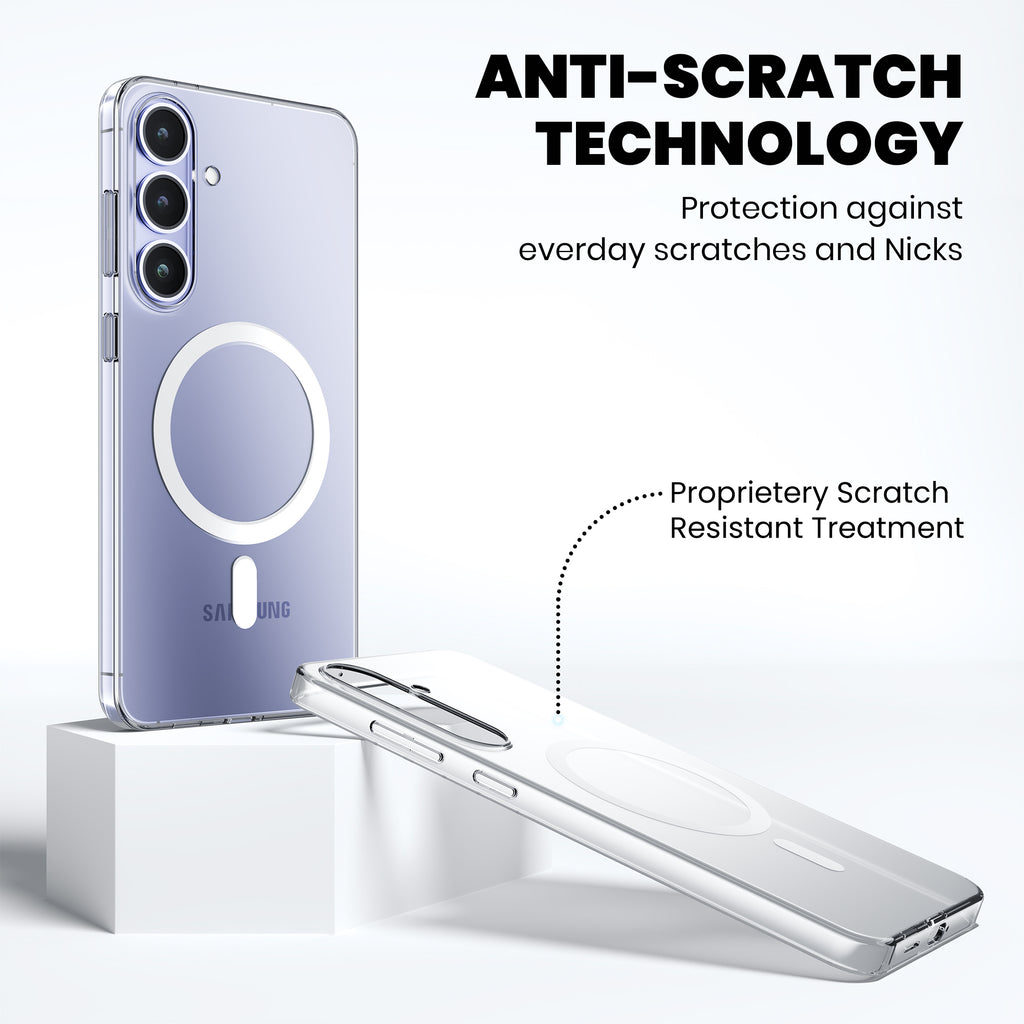 Anti-Yellow Magsafe Clear Case Samsung S Series - Galaxy S25+