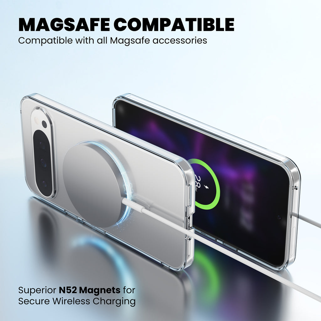 Anti-Yellow Magsafe Clear Case Google Pixel - 9 Pro