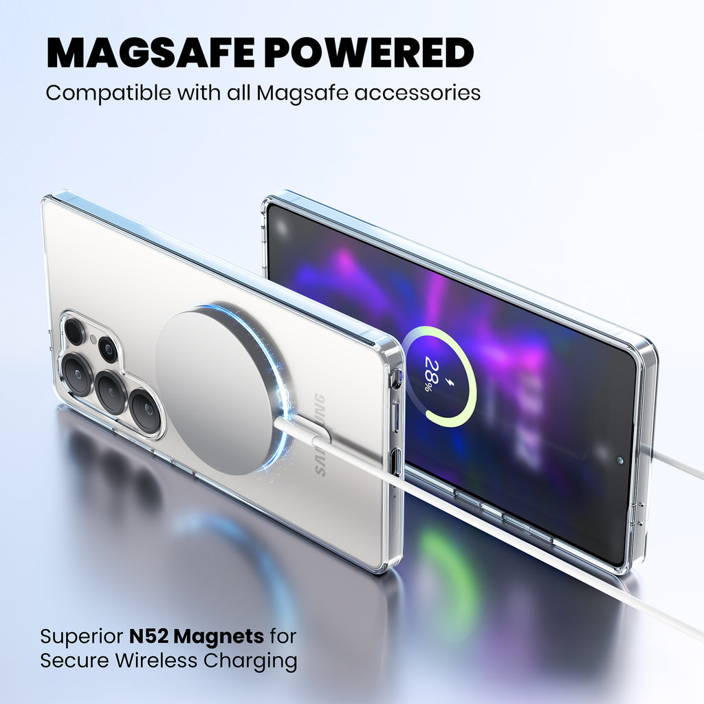 Anti-Yellow Magsafe Clear Case - Samsung S25 Ultra