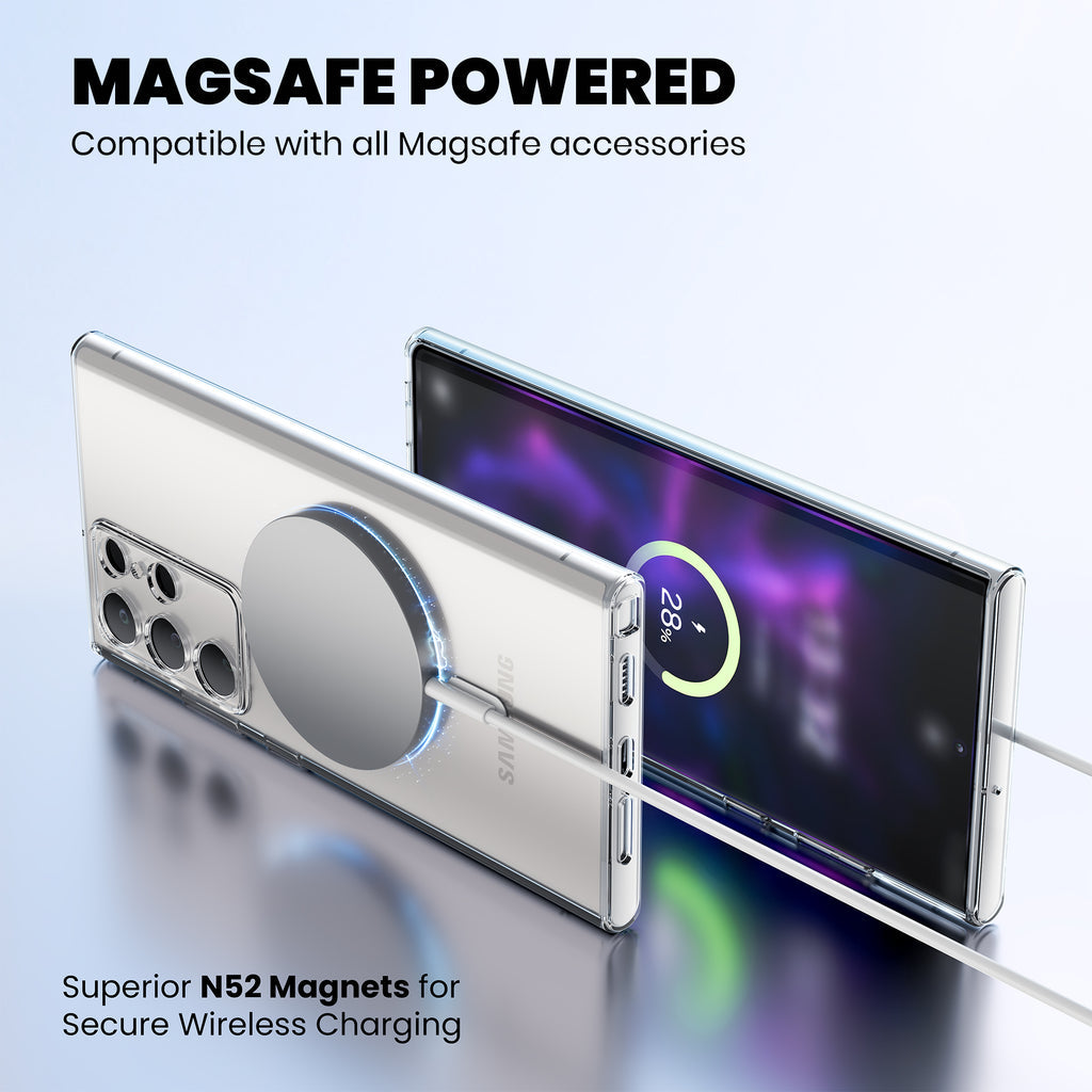 Anti-Yellow Magsafe Clear Case Samsung S Series - Galaxy S24 Ultra
