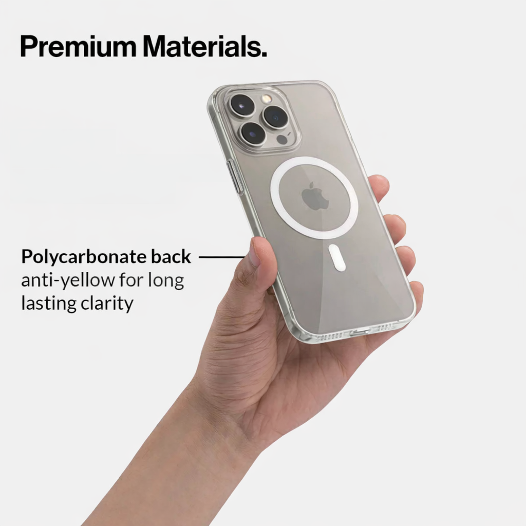 Anti-Yellow Magsafe Clear Case