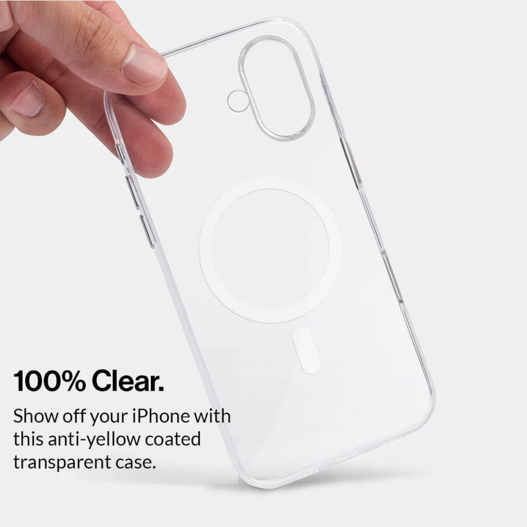 Anti-Yellow Magsafe Clear Case - iPhone 16 Plus