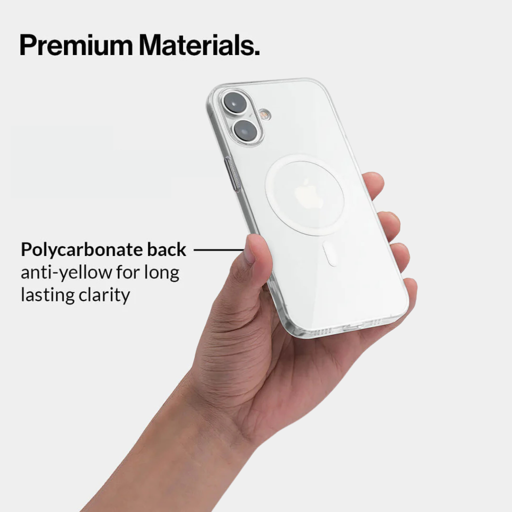 Anti-Yellow Magsafe Clear Case - iPhone 16 Plus